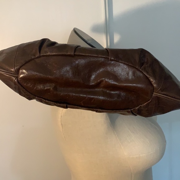 Liz Claiborne Vintage Rare Brown Leather Bag - Picture 8 of 10